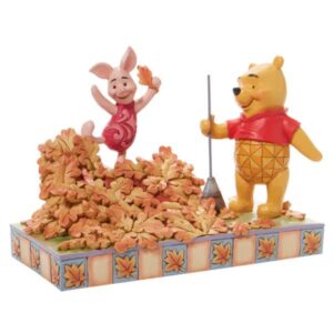 Jumping into Fall winnie the pooh piglet statue beeld disney traditions