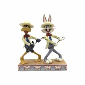 On with the show- Bugs Bunny en Daffy Duck-jim shore-findingcollectables.nl