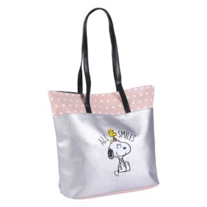 Peanuts Faux Leather Shopping Bag All Smiles Snoopy findingcollectables.nl